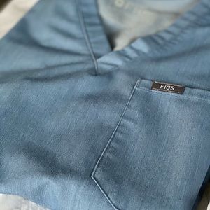 Heather Indigo Catarina - One Pocket Scrub Top M